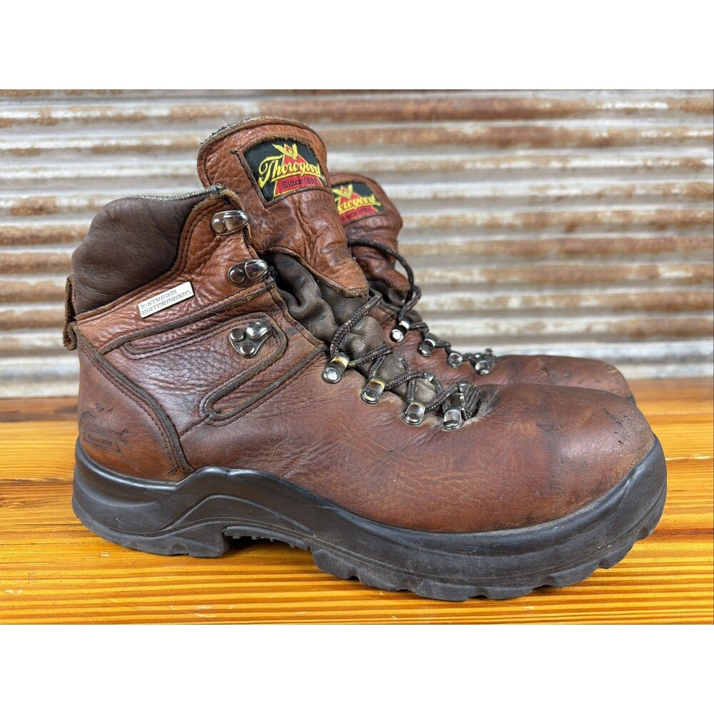 Thorogood #804-3266 Work Boot Mens 9.5EEE Composite Toe Leather NO INSOLES